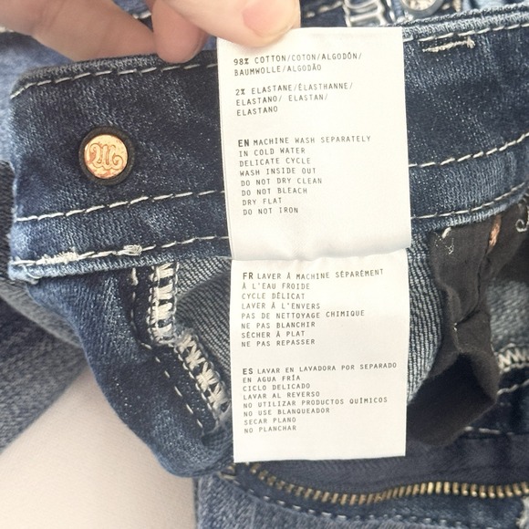 Miss Me Low Rise Bootcut Jeans Womens 32x33 Y2K Bling Studded Embroidered Baddie - Picture 8 of 12